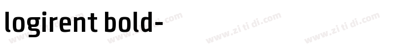logirent bold字体转换